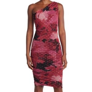 Love by Design Body Con One Shoulder Midi Dress Women